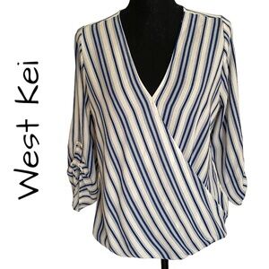 WEST KEI Painters-styled Blouse, Size Medium